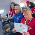 Russ Honor Flight on the plane 2022